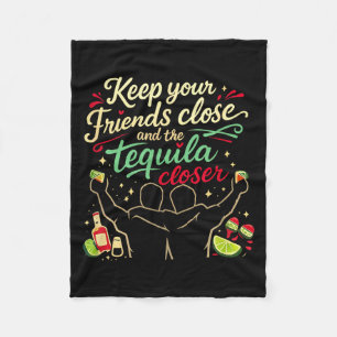 Closer party crew quote script graphic Closer part Fleece Blanket