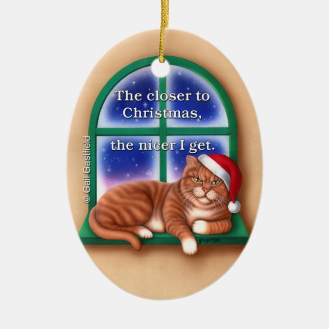 Closer to Christmas Ornament (Front)