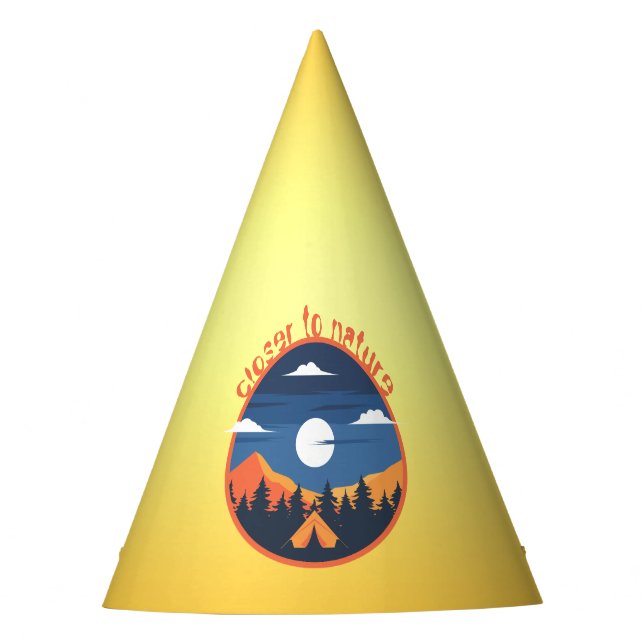 Closer to nature party hat (Front)