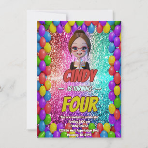 Closest Family Friends Grateful birthday invite