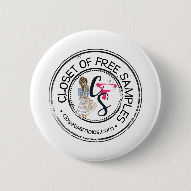 Closet of Free Samples 6 Cm Round Badge (Front)