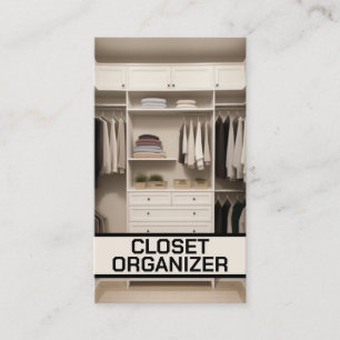 Closet Organiser Professional Business Card