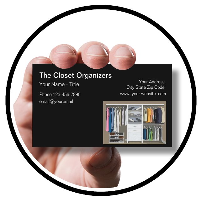 Closet Organising And Remodelilng Business Card (Creator Uploaded)