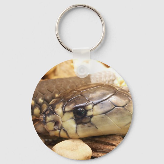 Closeup Cobra Head Key Ring (Front)