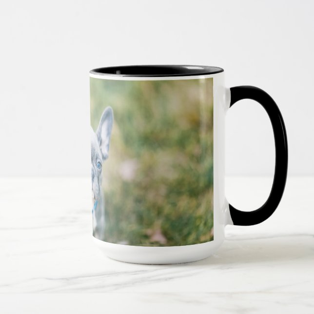 Closeup of a French Bulldog Mug (Right)
