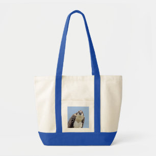 Closeup of a Juvenile Osprey Tote Bag