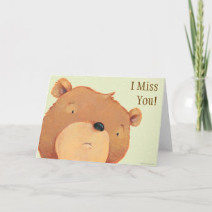 CloseUp of Big Brown Bear Card
