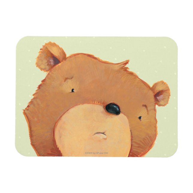 CloseUp of Big Brown Bear Magnet (Horizontal)