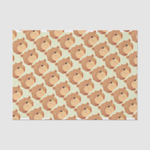 CloseUp of Big Brown Bear Tissue Paper