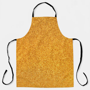 Closeup of golden matte metal texture. Shiny metal Apron