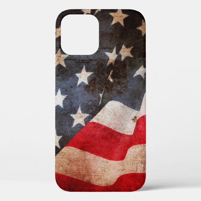Closeup of grunge American flagamerica, american,  Case-Mate iPhone Case (Back)