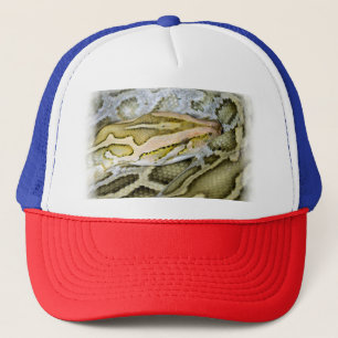 Closeup of Indian python Trucker Hat