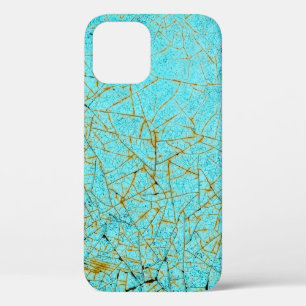 closeup of old, grunge metal car body texture with iPhone 12 case