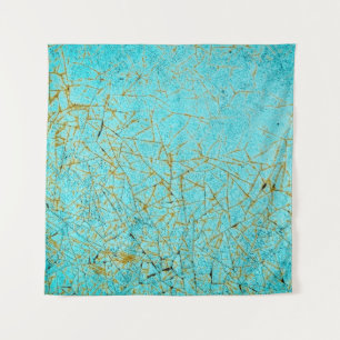 closeup of old, grunge metal car body texture with tapestry