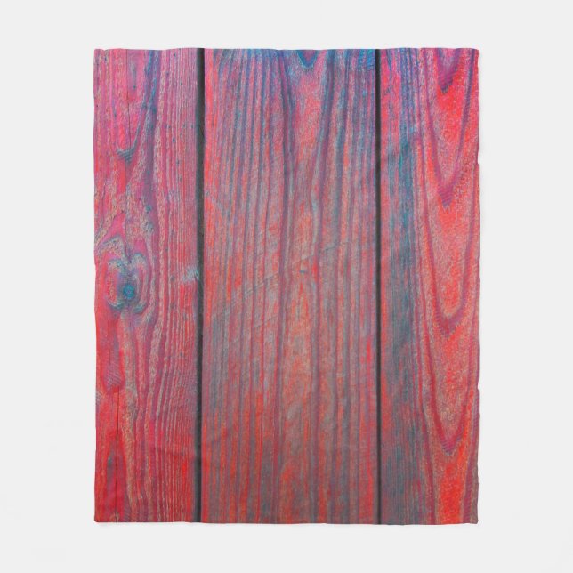 Closeup of old wood planks texture backgroundabstr fleece blanket (Front)