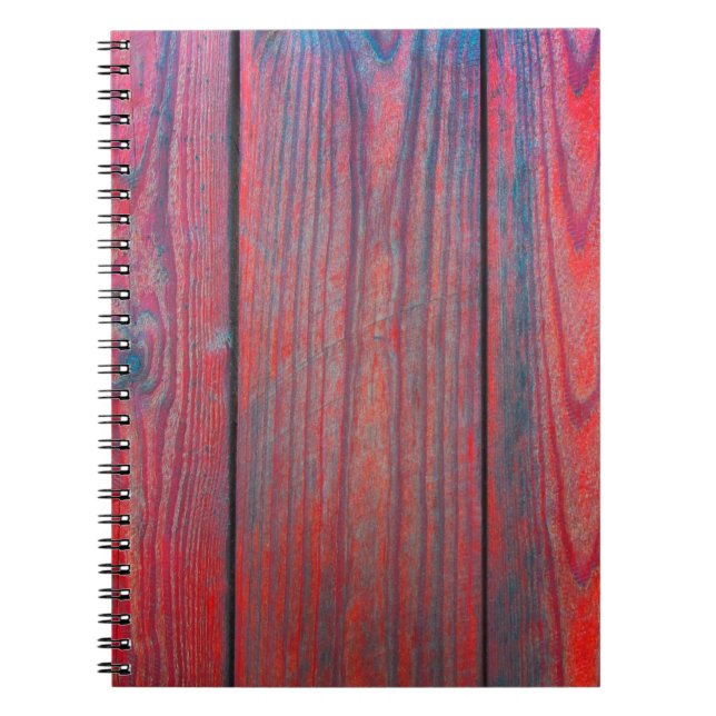 Closeup of old wood planks texture backgroundabstr notebook (Front)