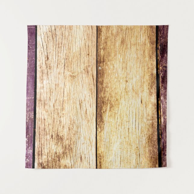 Closeup of old wood texture backgroundabstract, ho tapestry (Front)