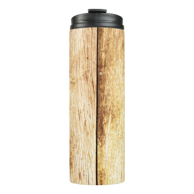 Closeup of old wood texture backgroundabstract, ho thermal tumbler (Front)