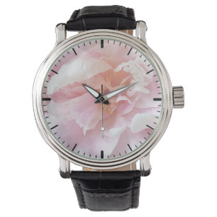 Closeup of Pale Pink Peonies Watch
