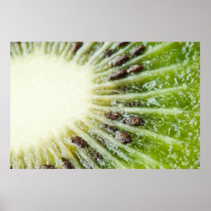 Closeup of the kiwi fruit poster