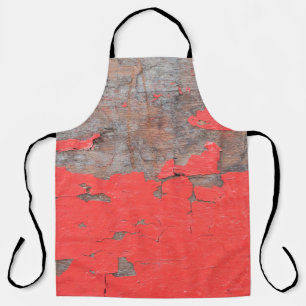 Closeup old and peeling painted wood board backgro apron