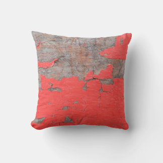 Closeup old and peeling painted wood board backgro cushion