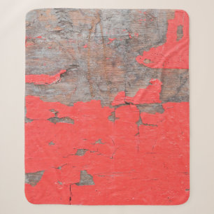 Closeup old and peeling painted wood board backgro sherpa blanket
