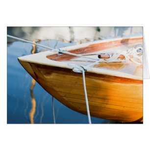 Closeup On Tied Up Boat