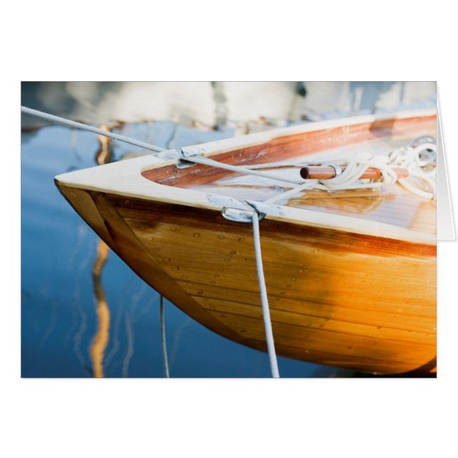 Closeup On Tied Up Boat (Front Horizontal)
