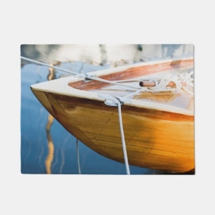Closeup On Tied Up Boat Doormat
