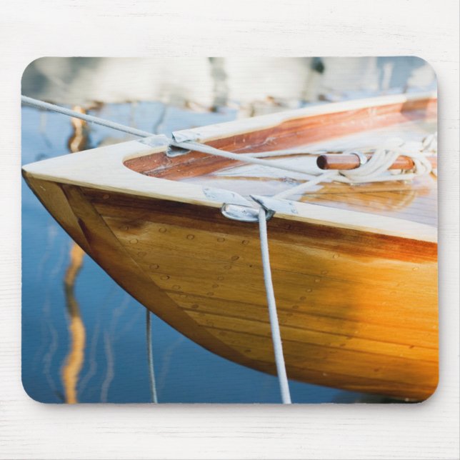 Closeup On Tied Up Boat Mouse Pad (Front)