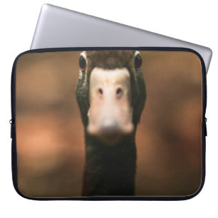 CLOSEUP PHOTO OF DUCK FACE LAPTOP SLEEVE