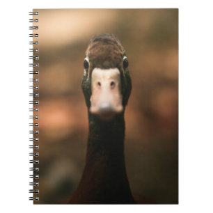 CLOSEUP PHOTO OF DUCK FACE NOTEBOOK