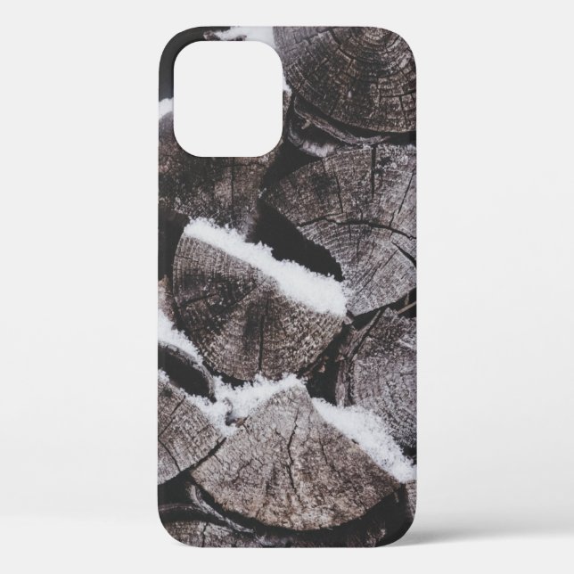 Closeup photo of firewood stack Case-Mate iPhone case (Back)