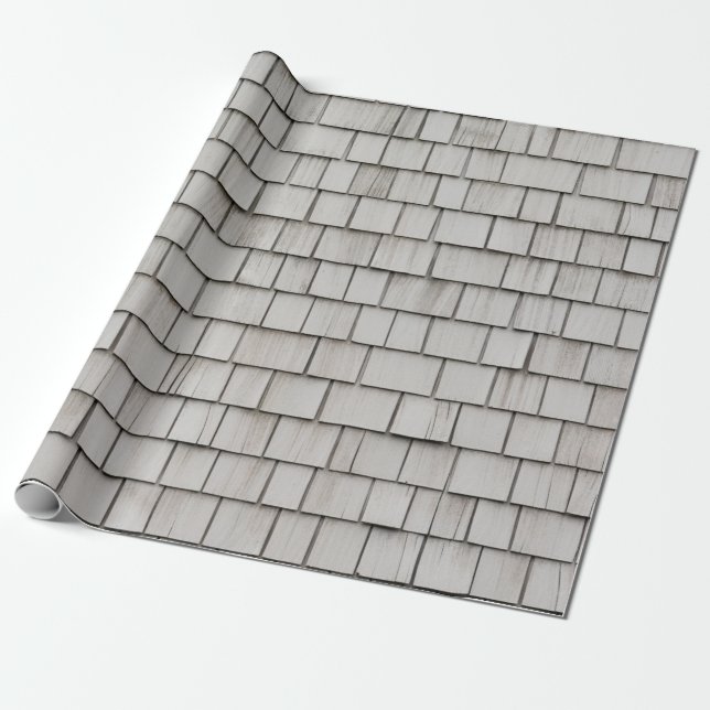 Closeup photo of gray roof shingles wrapping paper (Unrolled)