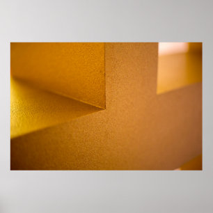 Closeup photo of yellow wall poster