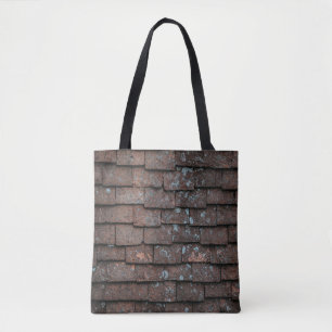Closeup photography of brown and grey concrete bri tote bag