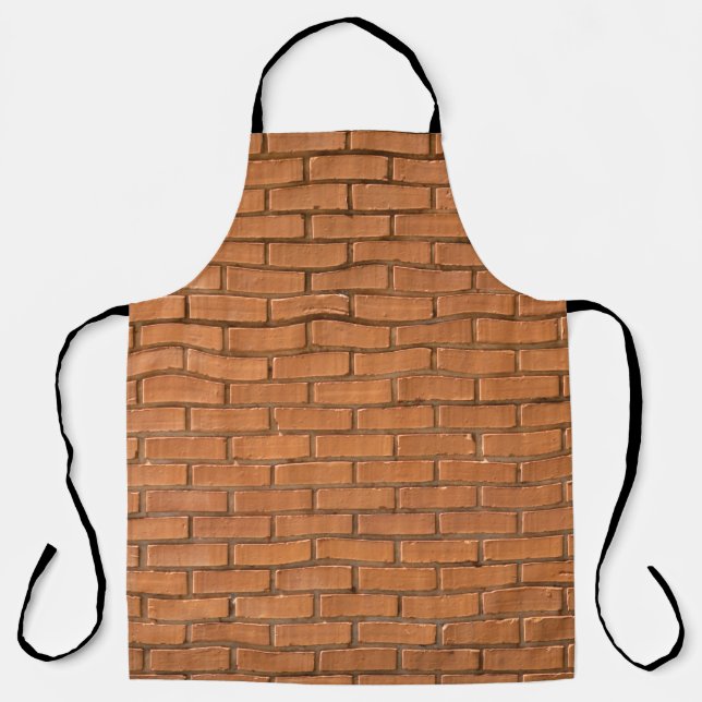 Closeup photography of brown brick wall apron (Front)