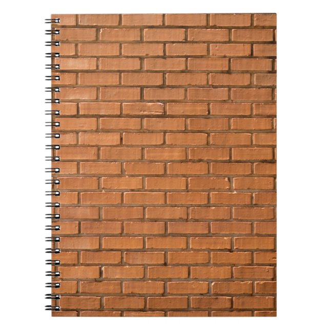 Closeup photography of brown brick wall notebook (Front)