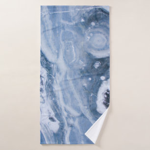 Closeup photography of grey geode bath towel