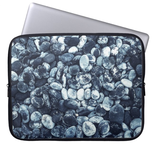 Closeup photography of stones laptop sleeve (Front)