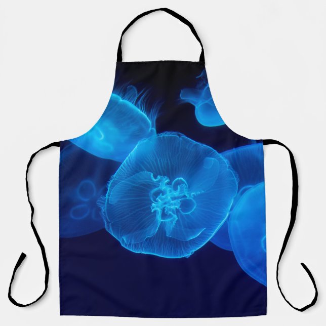 CLOSEUP PHOTOGRAPHY OF SWARM OF JELLYFISH APRON (Front)