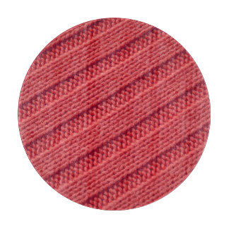 Closeup stripy crochet texture. cutting board