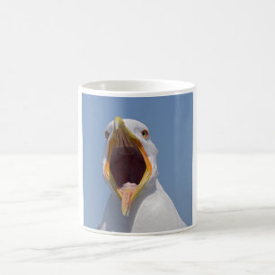Closeup Yellow-legged Gull Coffee Mug