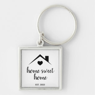 Closing Day New Homeowner Real Estate Key Ring
