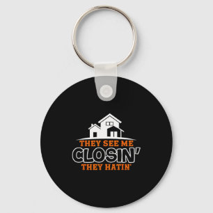 Closing S Like A Boss Real Estate Funny Realtor  Key Ring