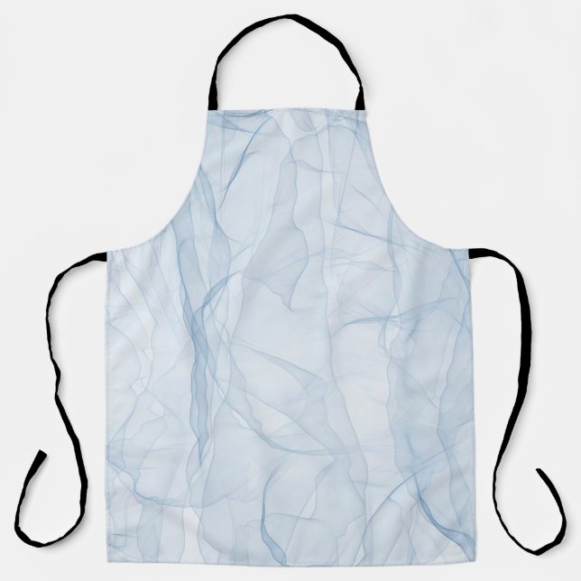 Cloth blue modern background art apron (Front)