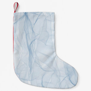 Cloth blue modern background art small christmas stocking