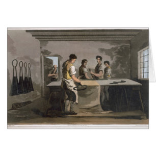Cloth Dressers, from `Costume of Yorkshire' engrav