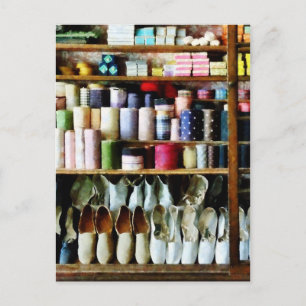 Cloth in General Store Postcard